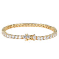 Tennis Chain Copper Zircon Single Row Hip Hop Bracelet