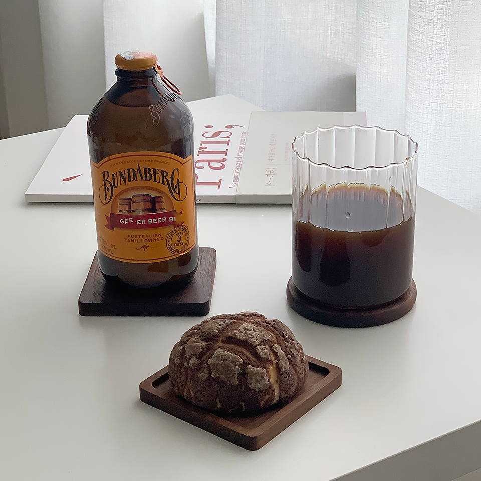 Japanese Walnut Insulated Wooden Coaster