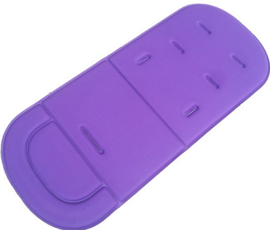 Light purple Universal Cotton Baby Stroller Cushion and Seat Pad with organized padding, designed for comfort by PureAura.