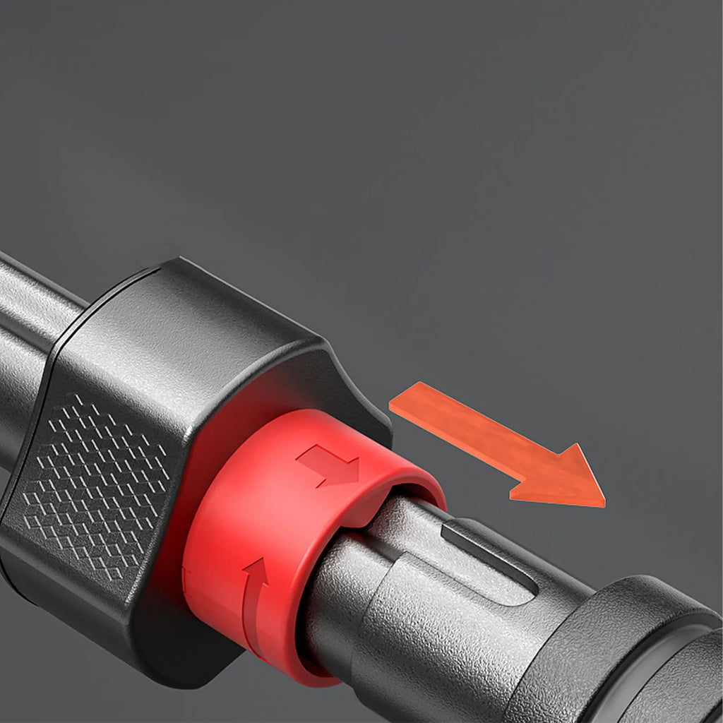 Close-up of the adjustable connector on the adjustable Doorway Pull Up Bar by PureAura.