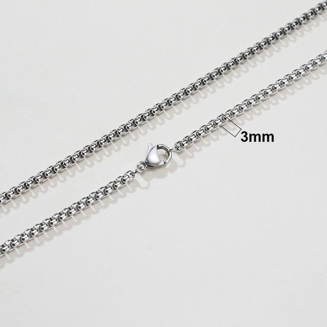 Twisted Rope Figaro Necklace