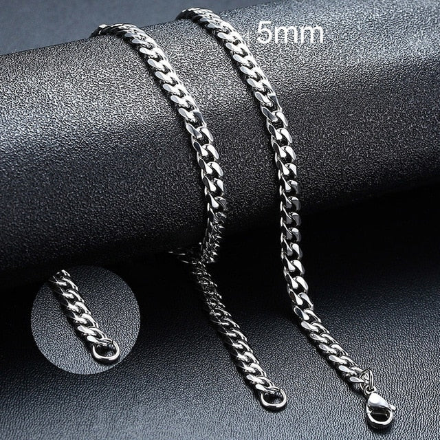 Twisted Rope Figaro Necklace