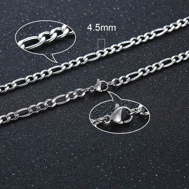 Twisted Rope Figaro Necklace