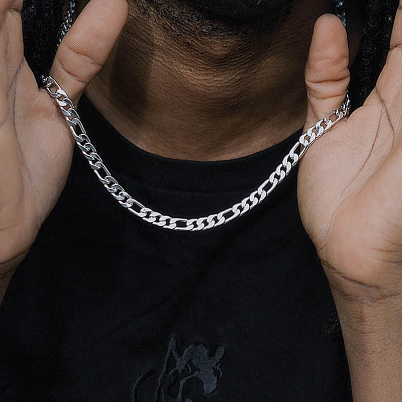 Twisted Rope Figaro Necklace