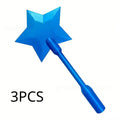 Bright blue 3D Printed Tap To Pay Magic Wand features a star shape and a smooth handle, ideal for playful payment interaction
