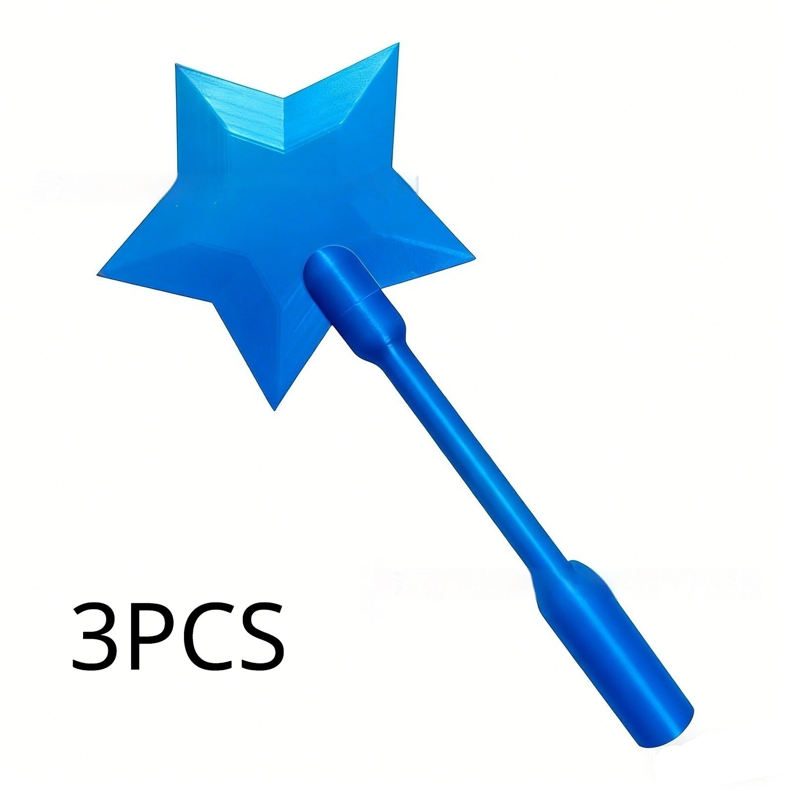 Bright blue 3D Printed Tap To Pay Magic Wand features a star shape and a smooth handle, ideal for playful payment interaction