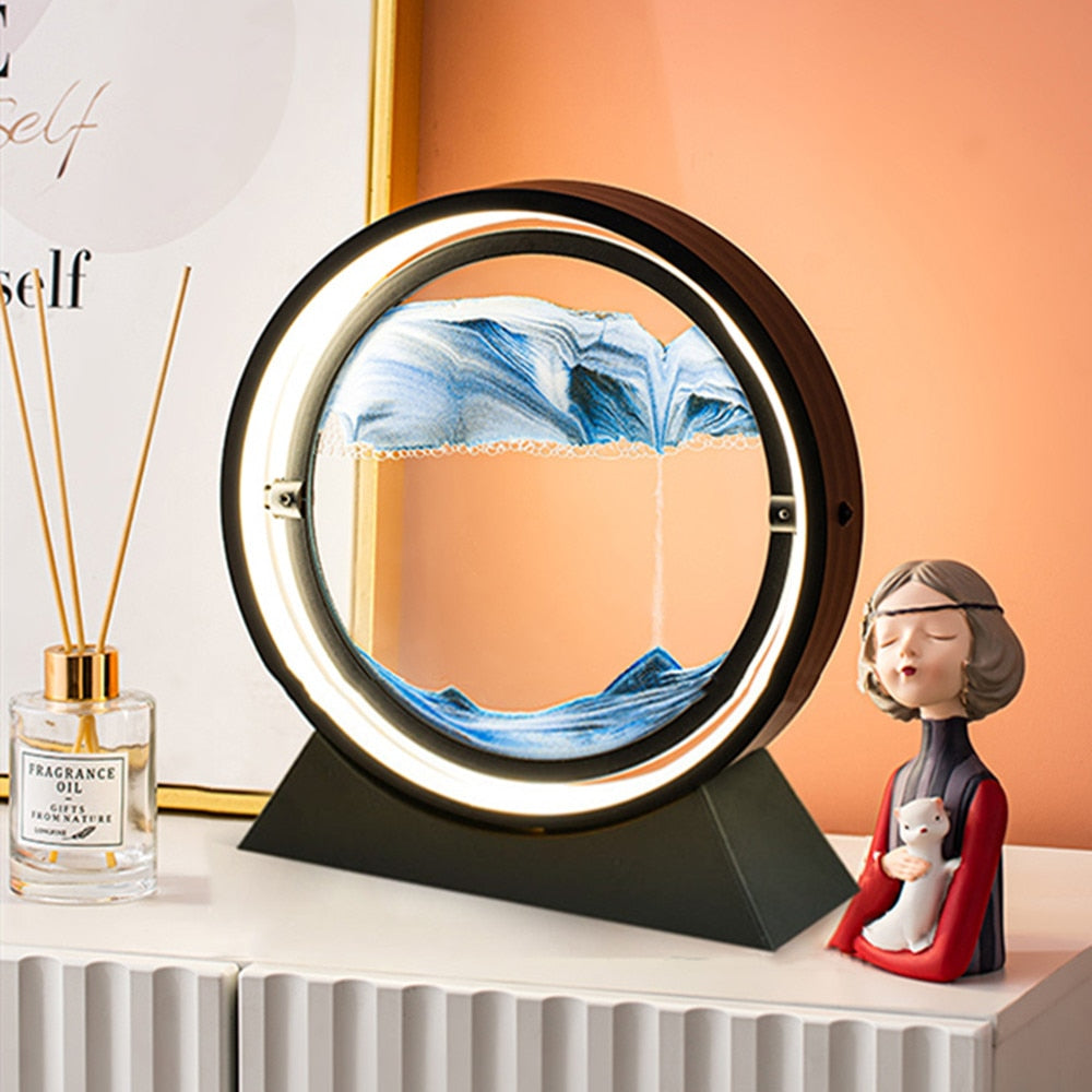 Sand Art Landscape Table Lamp