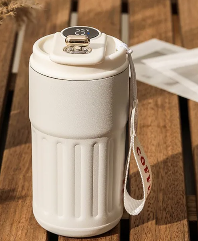 Smart Digital Thermal Bottle Portable Coffee Mug-Stainless Steel Water Bottle 450ml