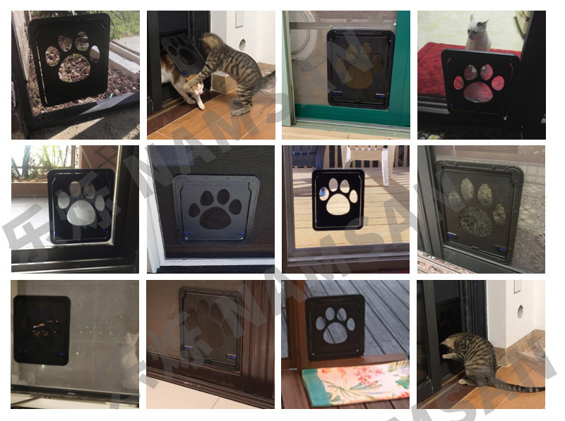 Various installations of the Creative Pet Door with Scratch-Resistant Design by PureAura, showcasing its versatility.
