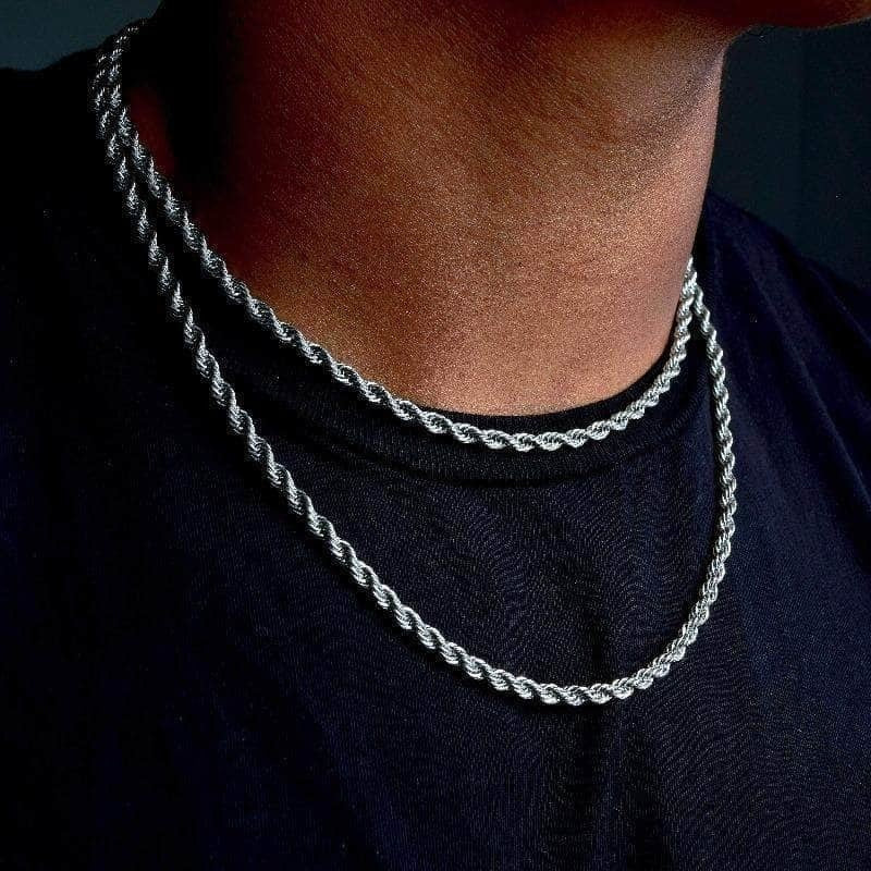 Twisted Rope Figaro Necklace
