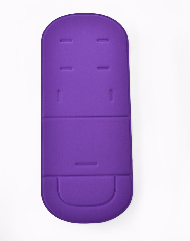Vibrant purple Universal Cotton Baby Stroller Cushion and Seat Pad by PureAura displays a sleek, modern design.