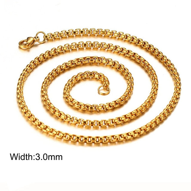 Twisted Rope Figaro Necklace