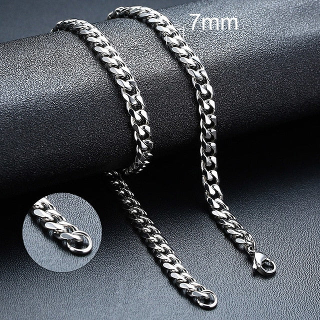 Twisted Rope Figaro Necklace