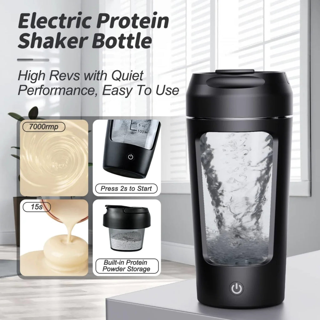 Electric Portable Shaker Bottle for Shakes and Smoothies