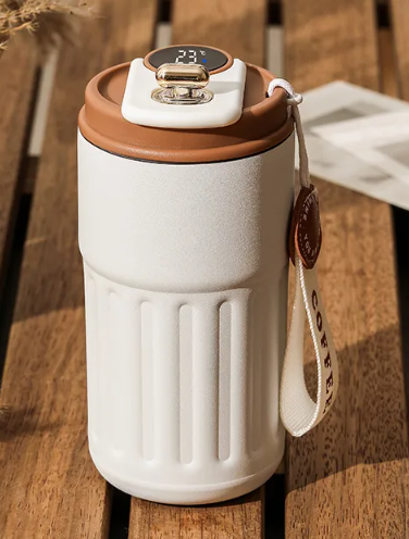Smart Digital Thermal Bottle Portable Coffee Mug-Stainless Steel Water Bottle 450ml